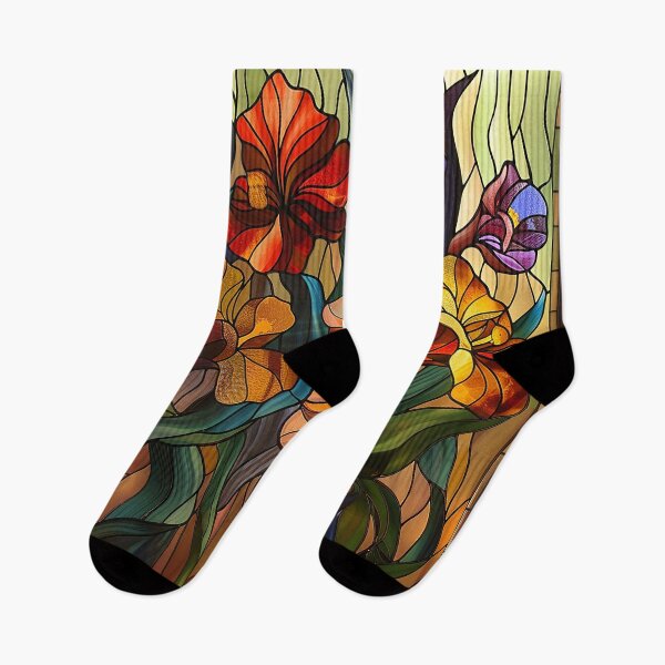 Item preview, Stained Glass Flower Art designed and sold by nomiraclehere.