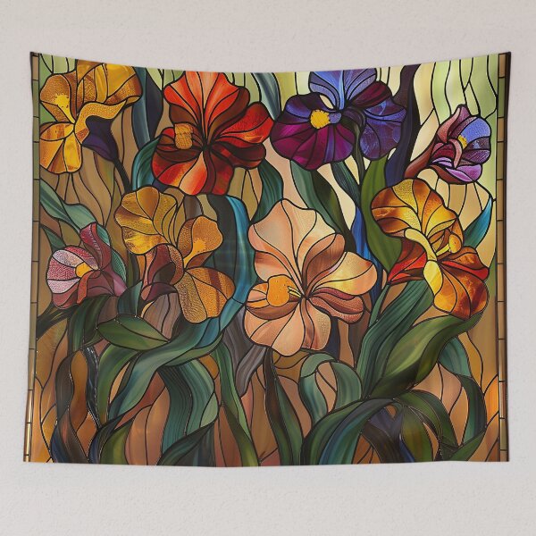 Item preview, Stained Glass Flower Art designed and sold by nomiraclehere.