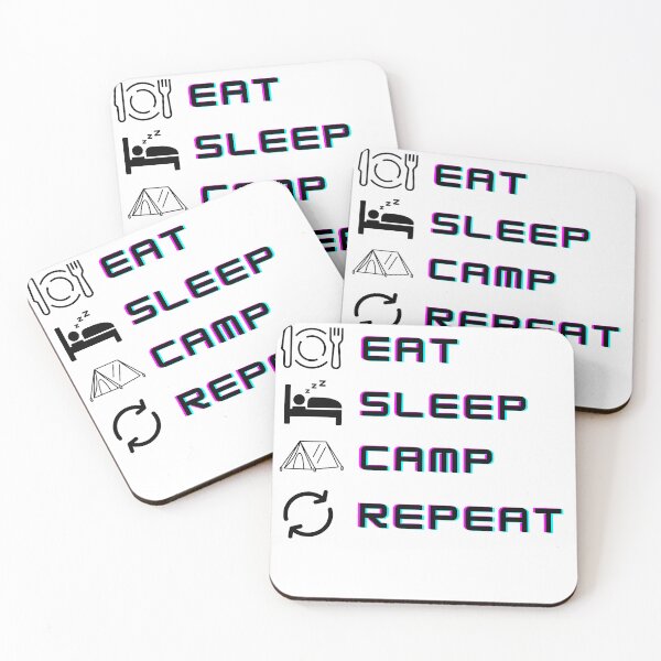 Item preview, Eat Sleep Camp Repeat  designed and sold by xPs Design.