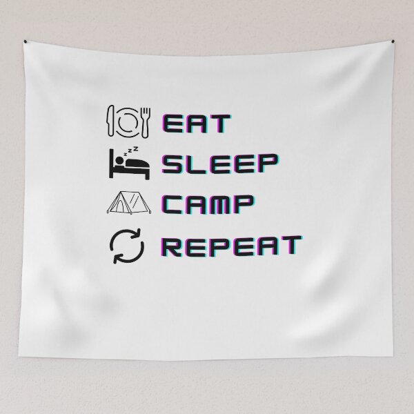 Item preview, Eat Sleep Camp Repeat  designed and sold by xPs Design.
