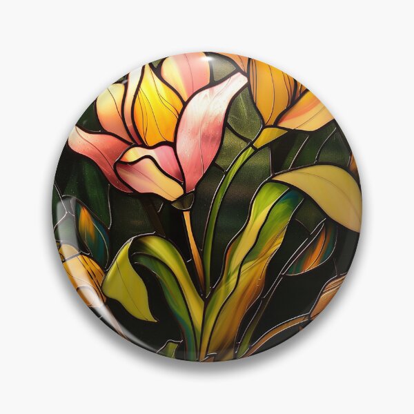 Item preview, Stained Glass Flower Art designed and sold by nomiraclehere.