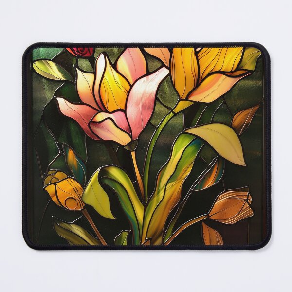 Item preview, Stained Glass Flower Art designed and sold by nomiraclehere.