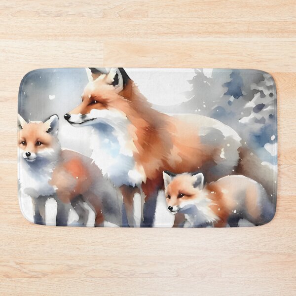 Item preview, Pack of foxes in snow designed and sold by RubisLeaf.