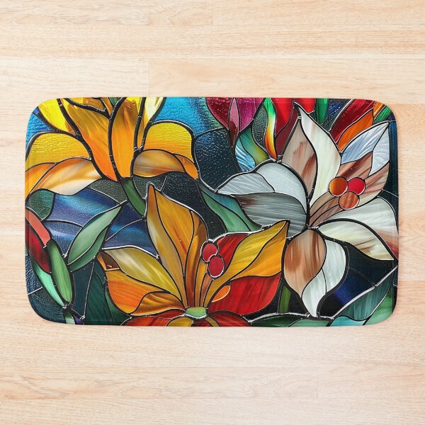 Item preview, Stained Glass Flower Art designed and sold by nomiraclehere.