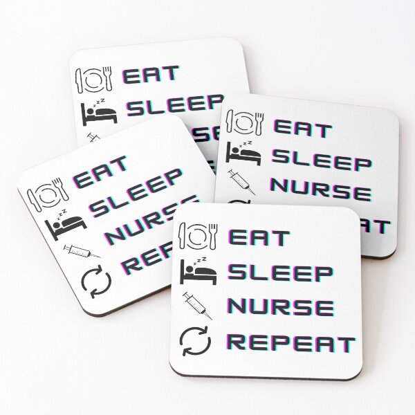 Item preview, Eat Sleep Nurse Repeat designed and sold by xPs Design.