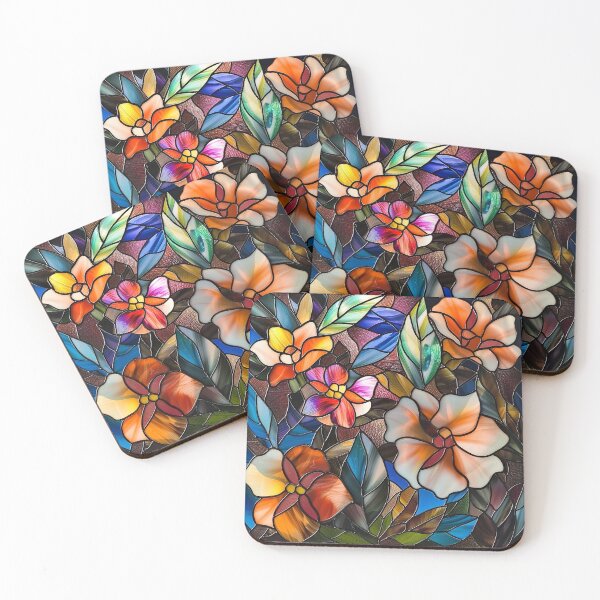 Item preview, Stained Glass Flower Art designed and sold by nomiraclehere.