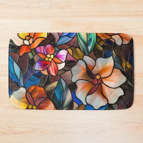 Item preview, Stained Glass Flower Art designed and sold by nomiraclehere.