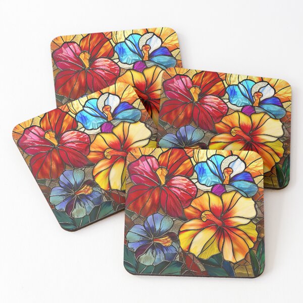 Item preview, Stained Glass Flower Art designed and sold by nomiraclehere.