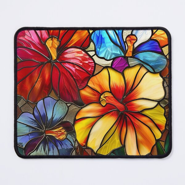 Item preview, Stained Glass Flower Art designed and sold by nomiraclehere.