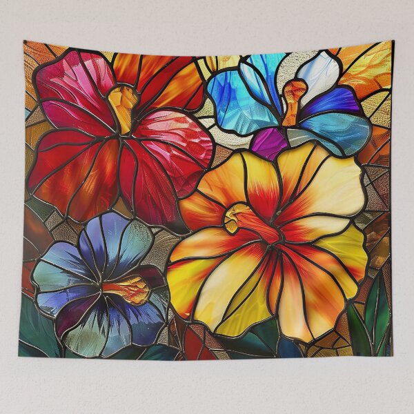 Item preview, Stained Glass Flower Art designed and sold by nomiraclehere.