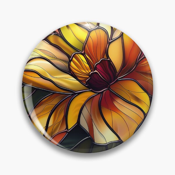 Item preview, Stained Glass Flower Art designed and sold by nomiraclehere.