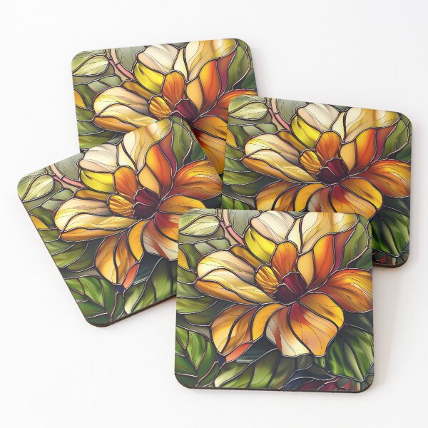 Item preview, Stained Glass Flower Art designed and sold by nomiraclehere.
