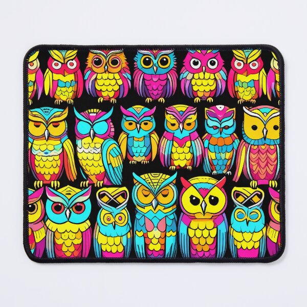 Item preview, Cute Colorful Owls Pattern Design designed and sold by DreamCraze.