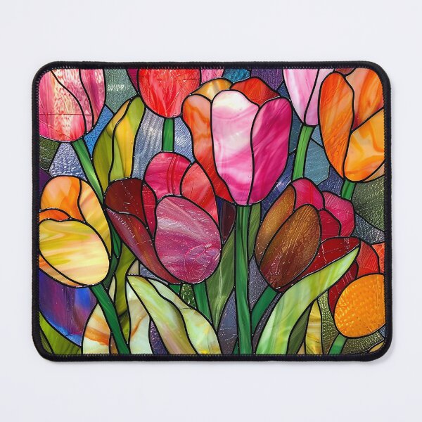 Item preview, Stained Glass Flower Art designed and sold by nomiraclehere.