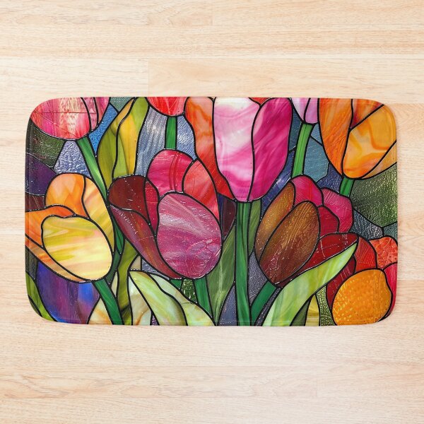 Item preview, Stained Glass Flower Art designed and sold by nomiraclehere.
