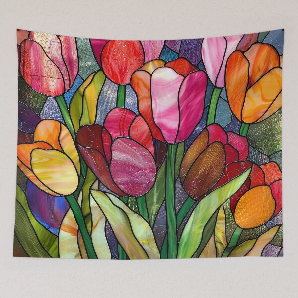 Item preview, Stained Glass Flower Art designed and sold by nomiraclehere.