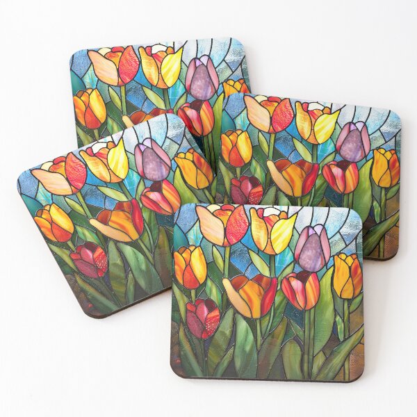 Item preview, Stained Glass Flower Art designed and sold by nomiraclehere.