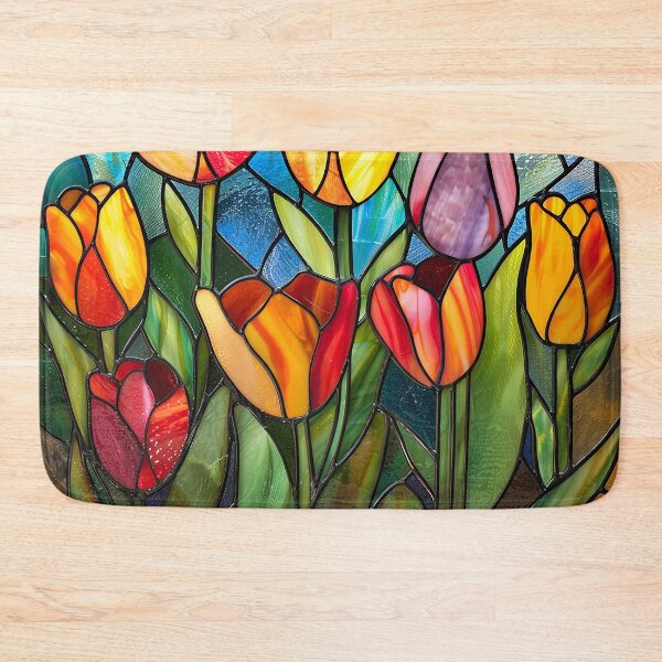 Item preview, Stained Glass Flower Art designed and sold by nomiraclehere.