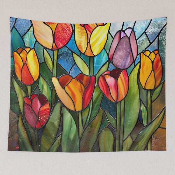 Item preview, Stained Glass Flower Art designed and sold by nomiraclehere.
