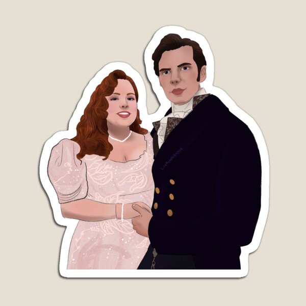 Aperçu de l'œuvre Pénélope et Colin Bridgerton créée et vendue par LisaMichelleArt.