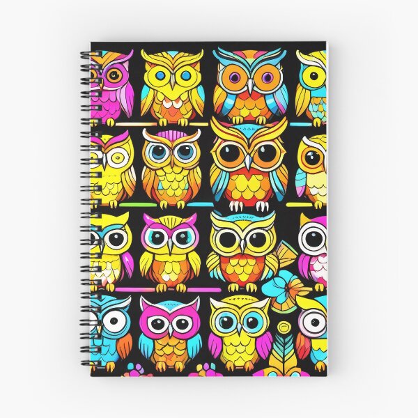 Item preview, Vibrant and Playful Owls Pattern Design designed and sold by DreamCraze.
