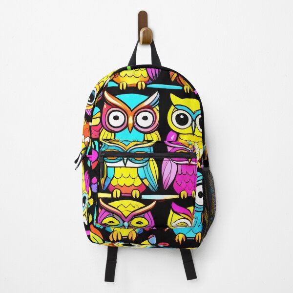 Item preview, Vibrant and Playful Owls Pattern Design designed and sold by DreamCraze.