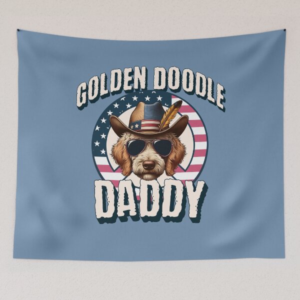 Item preview, USA Patriotic Goldendoodle Mama, 4th of July Celebration Design for Goldendoodle lovers  designed and sold by CrazyInk23.
