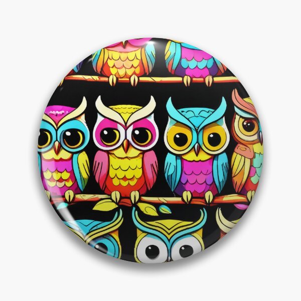 Item preview, Cheerful Colorful Owls Decorative Pattern designed and sold by DreamCraze.