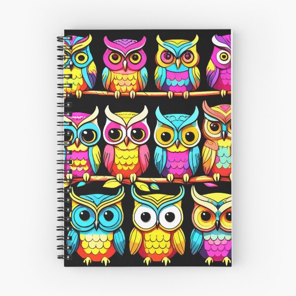 Item preview, Cheerful Colorful Owls Decorative Pattern designed and sold by DreamCraze.