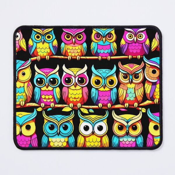 Item preview, Cheerful Colorful Owls Decorative Pattern designed and sold by DreamCraze.