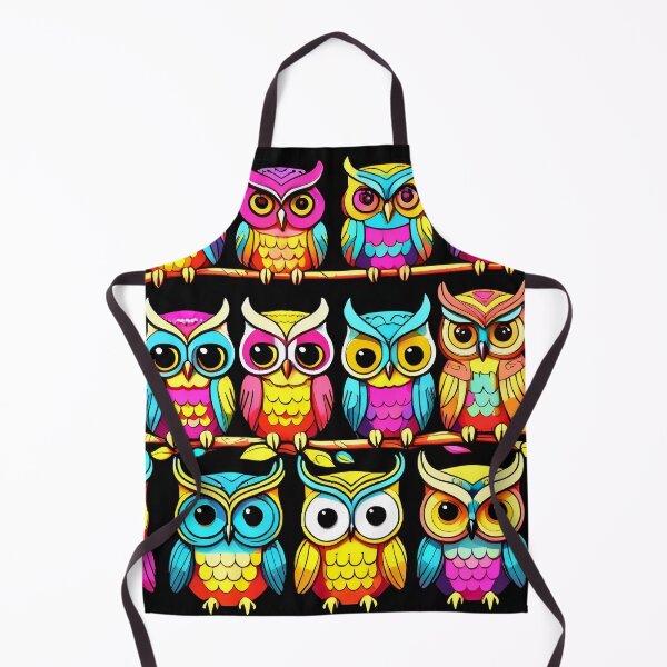 Item preview, Cheerful Colorful Owls Decorative Pattern designed and sold by DreamCraze.