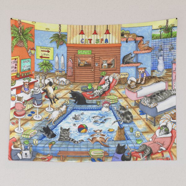 Item preview, Cat 635 Cat Spa designed and sold by artbylucie.