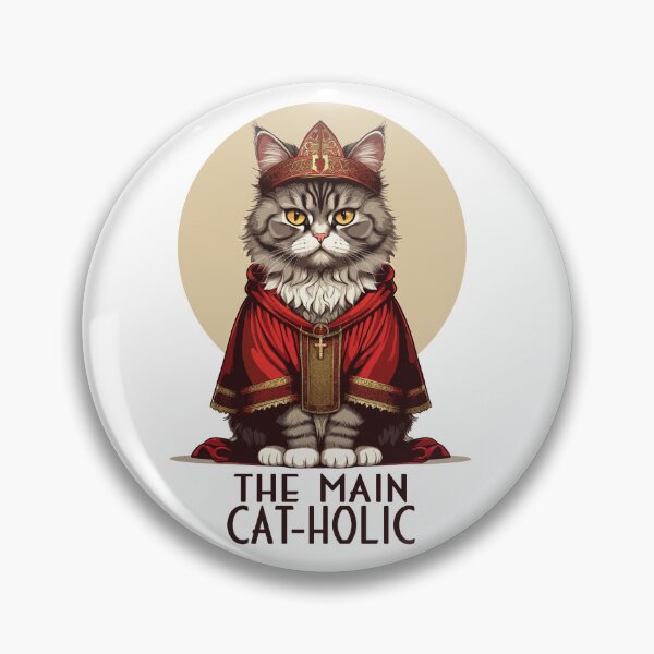 Item preview,  a cat in the clothes of a Catholic priest.  designed and sold by JoraArt.