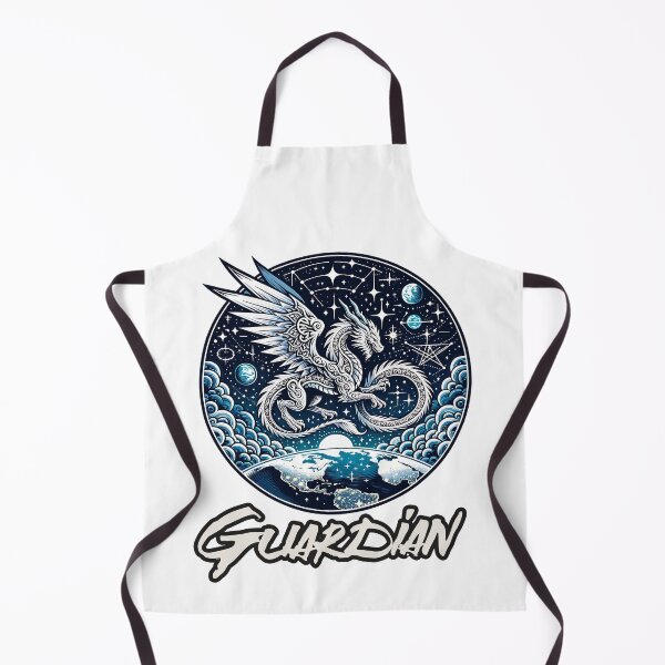 Item preview, Celestial Guardian: A White Dragon's Watch Over Earth designed and sold by 0penvimark.