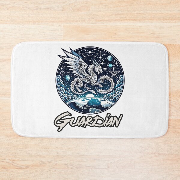 Item preview, Celestial Guardian: A White Dragon's Watch Over Earth designed and sold by 0penvimark.