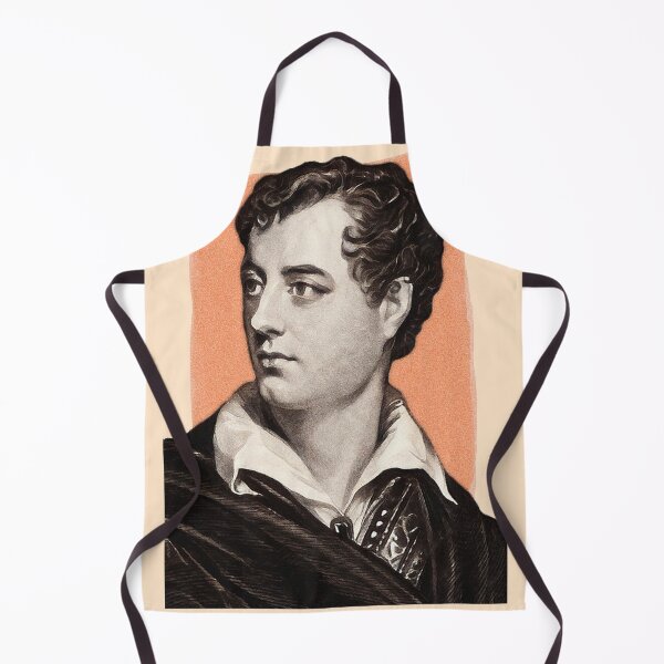 Item preview, English Poet Lord Byron - orange - illustration designed and sold by Litstoy.
