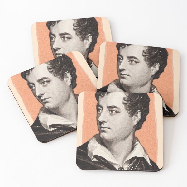 Item preview, English Poet Lord Byron - orange - illustration  designed and sold by Litstoy.