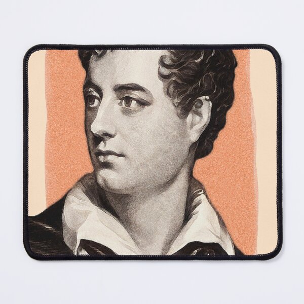 Item preview, English Poet Lord Byron - orange - illustration designed and sold by Litstoy.