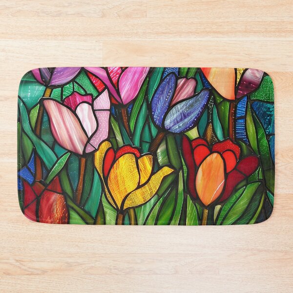 Item preview, Stained Glass Flower Art designed and sold by nomiraclehere.