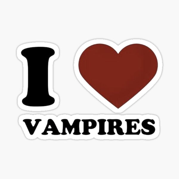 Vista previa del artículo con la obra «Amo a los vampiros, crepúsculo.», diseñado y vendido por kattcherry.