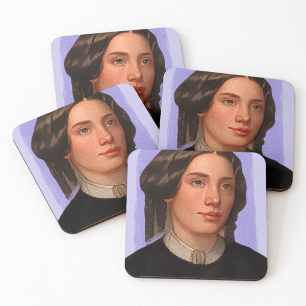 Item preview, American Author Harriet Beecher Stowe - Purple - illustration  designed and sold by Litstoy.