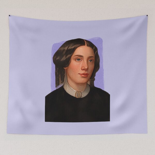 Item preview, American Author Harriet Beecher Stowe - Purple - illustration  designed and sold by Litstoy.