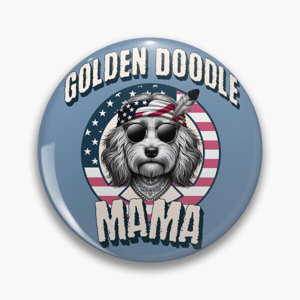 Item preview, USA Patriotic Goldendoodle Mama, 4th of July Celebration Design for Goldendoodle lovers  designed and sold by CrazyInk23.