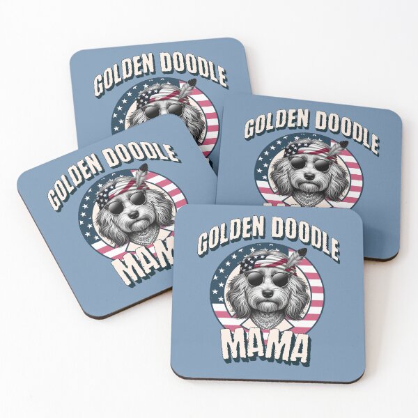 Item preview, USA Patriotic Goldendoodle Mama, 4th of July Celebration Design for Goldendoodle lovers  designed and sold by CrazyInk23.