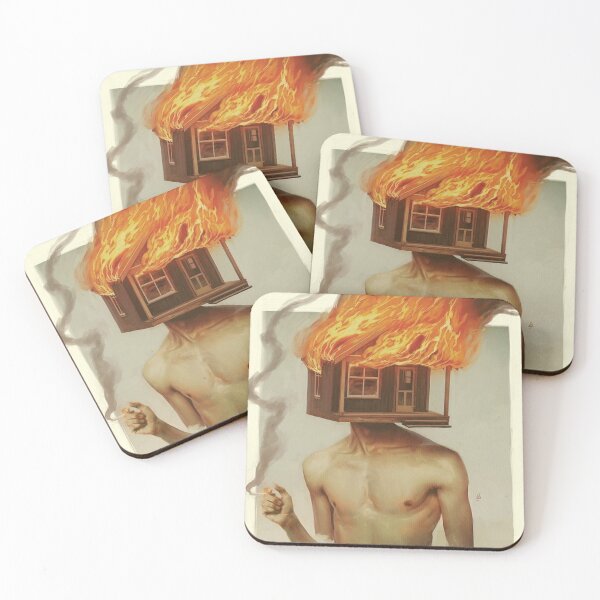 Item preview, Flaming House Head designed and sold by crotatto.