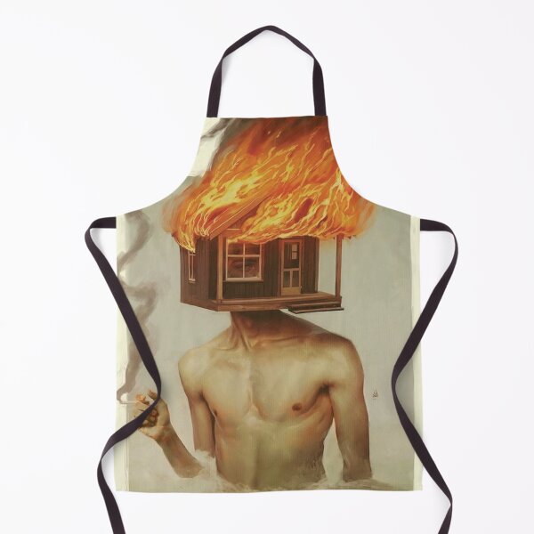 Item preview, Flaming House Head designed and sold by crotatto.