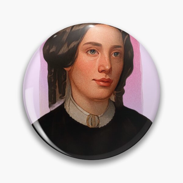 Item preview, American Writer Harriet Beecher Stowe - pink - illustration  designed and sold by Litstoy.