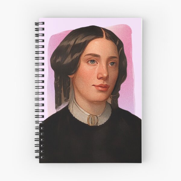 Item preview, American Writer Harriet Beecher Stowe - pink - illustration  designed and sold by Litstoy.