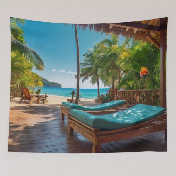 Item preview, Seaside Bungalow Escape designed and sold by BlareBlare.