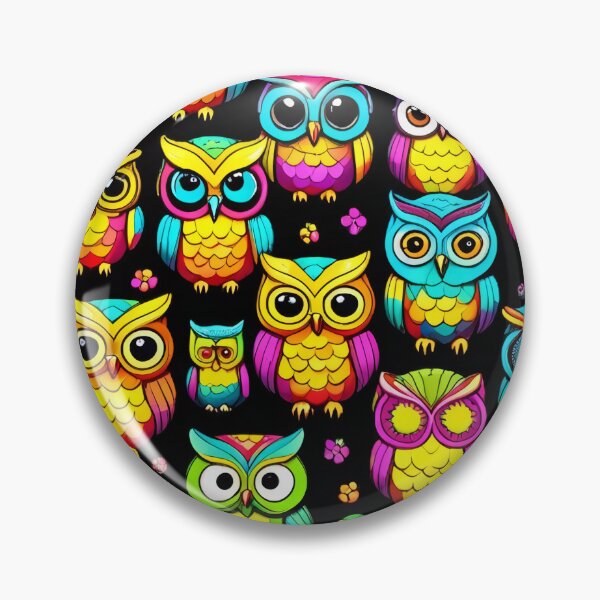 Item preview, Enchanting Rainbow Owls Pattern Design designed and sold by DreamCraze.